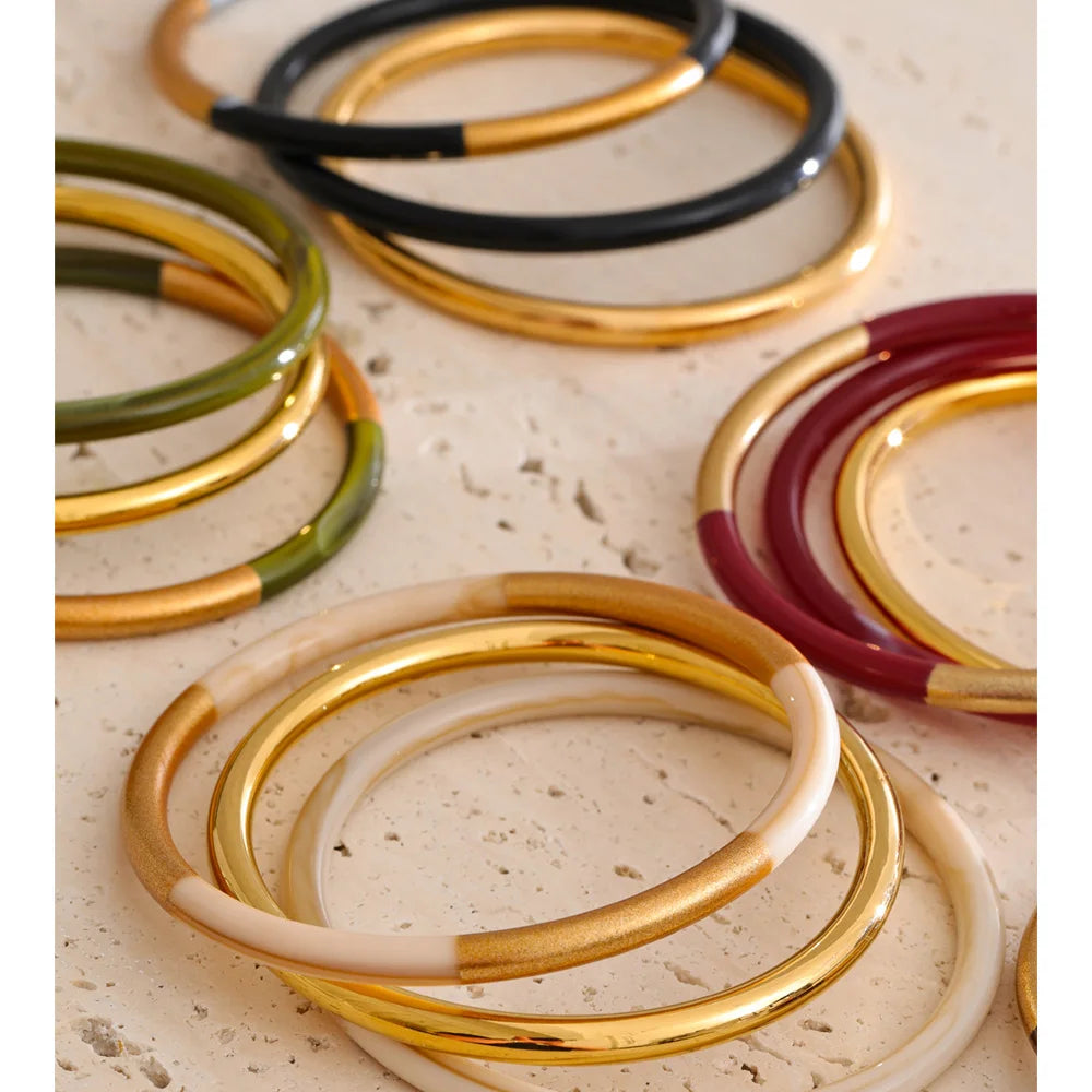 Set di Bracciali a Cerchio Sovrapposti