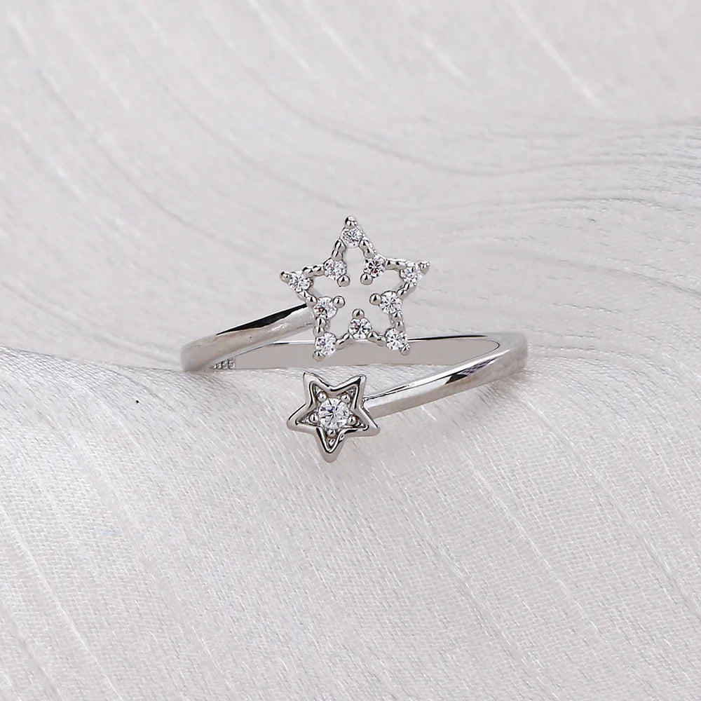 Collezione Anelli Luna e Stella – Argento