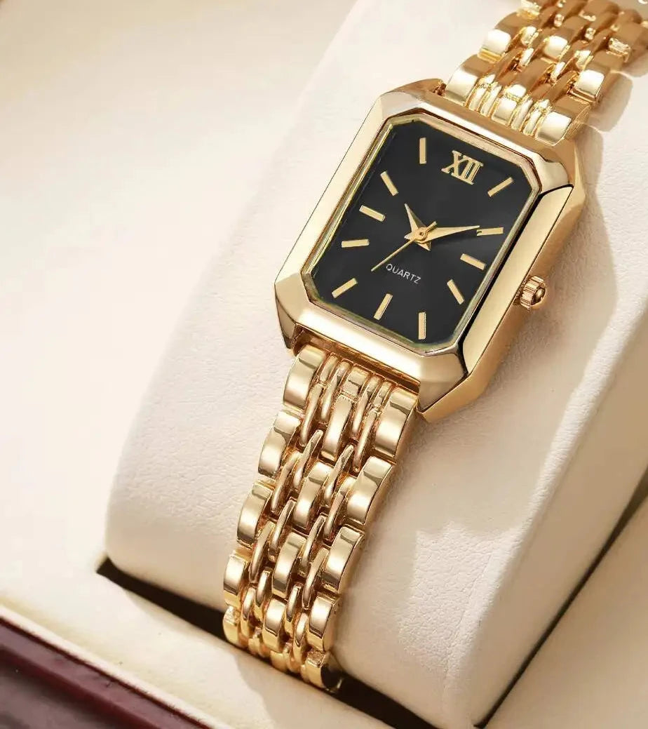 Orologio “Luna Elegance” – Rettangolare Chic