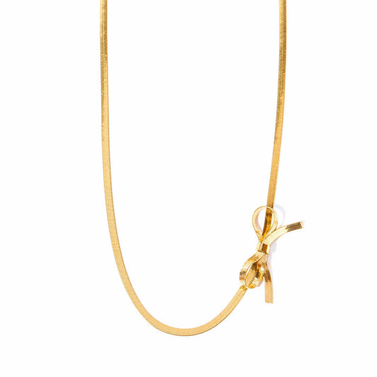 Collana Fiocco Dorato – Minimal Chic