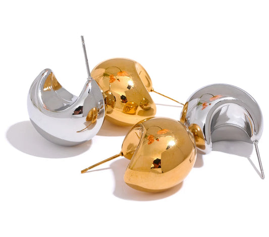 Orecchini Bold Geometrici – Acciaio Inossidabile | Oro & Argento