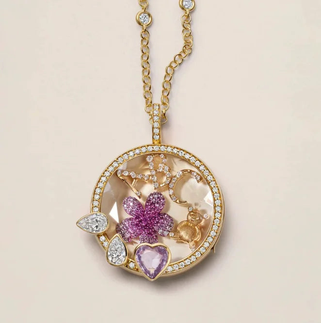 Collana Scrigno Silver, Gold e Brillantini