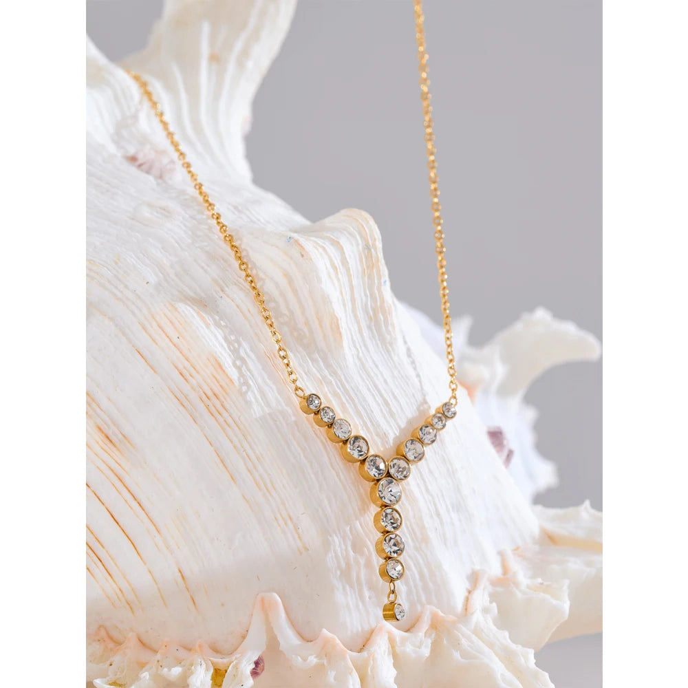 Collana Cascata di Luce – Zirconi Brillanti
