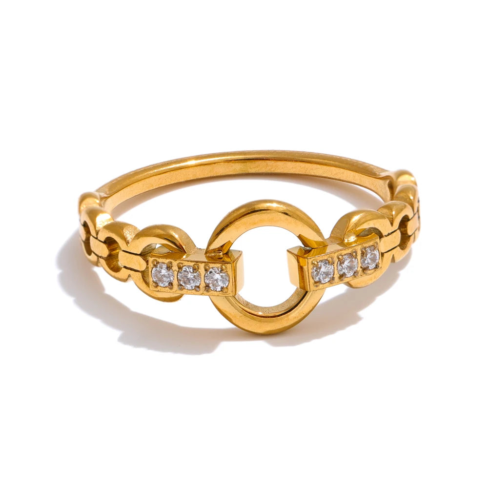 Anello Cerchio di Luce – Zirconi Eleganti