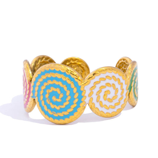 Anello “Twist Colorato” – Smaltato minimal