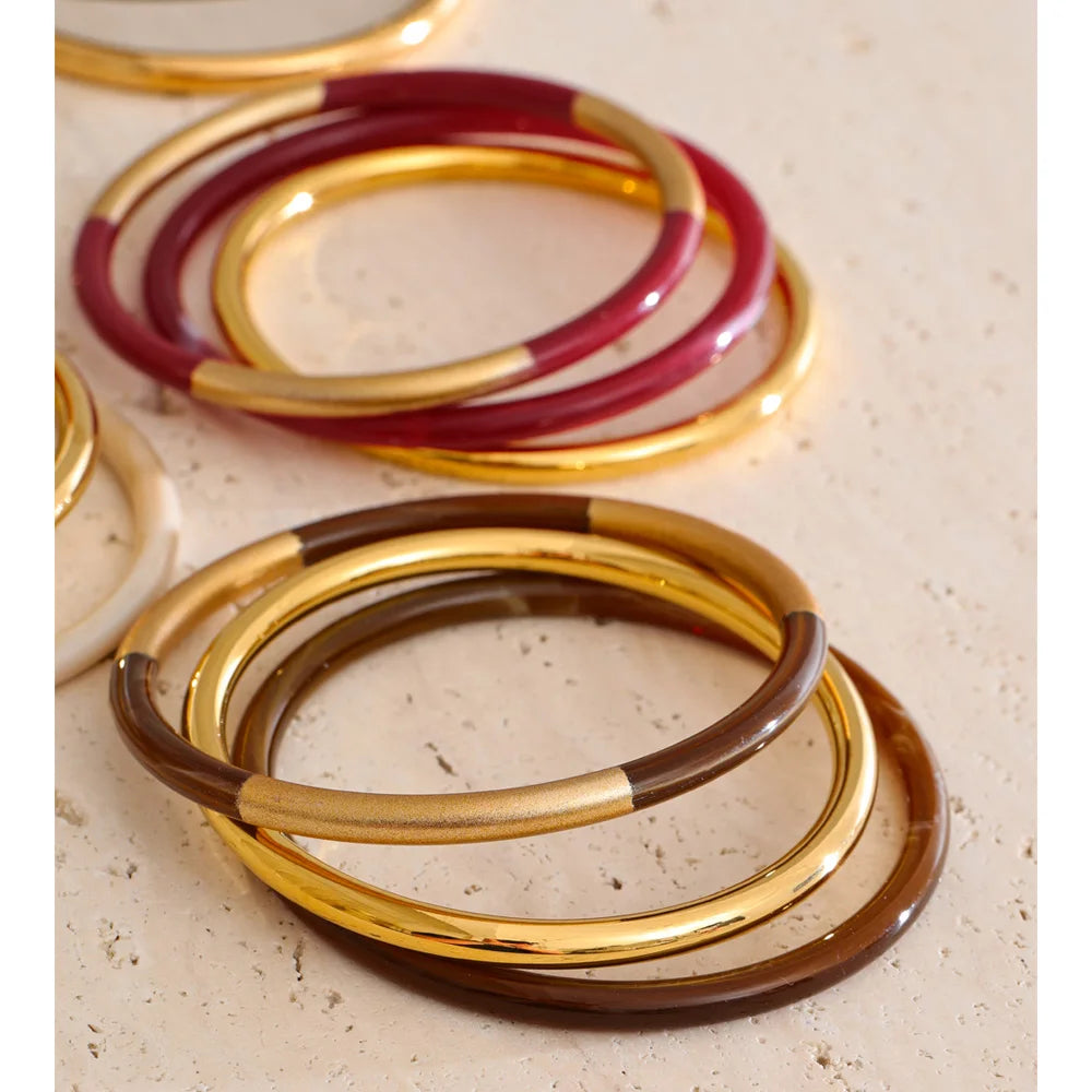 Set di Bracciali a Cerchio Sovrapposti