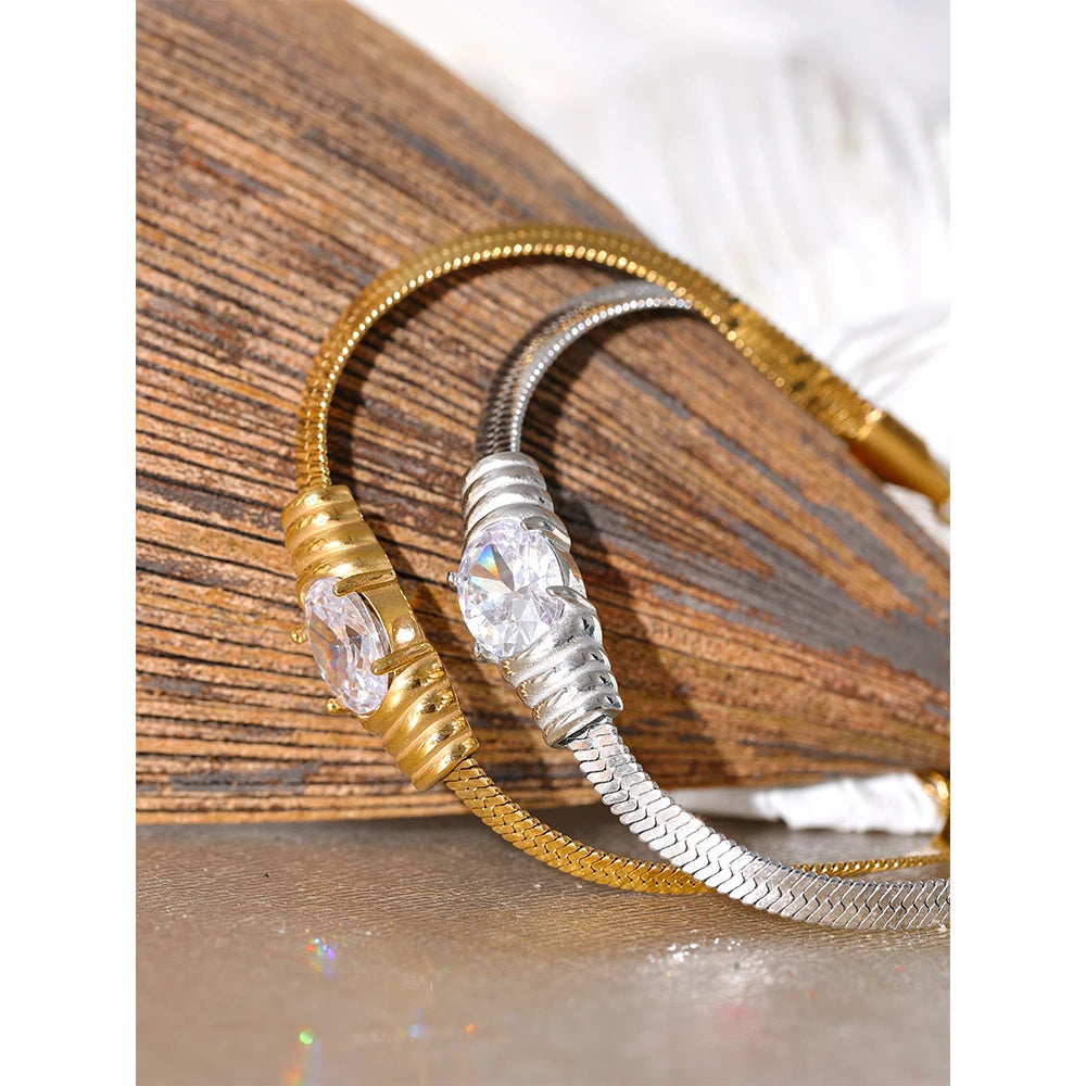 Bracciale Serpente di Luce – Eleganza Riflessa