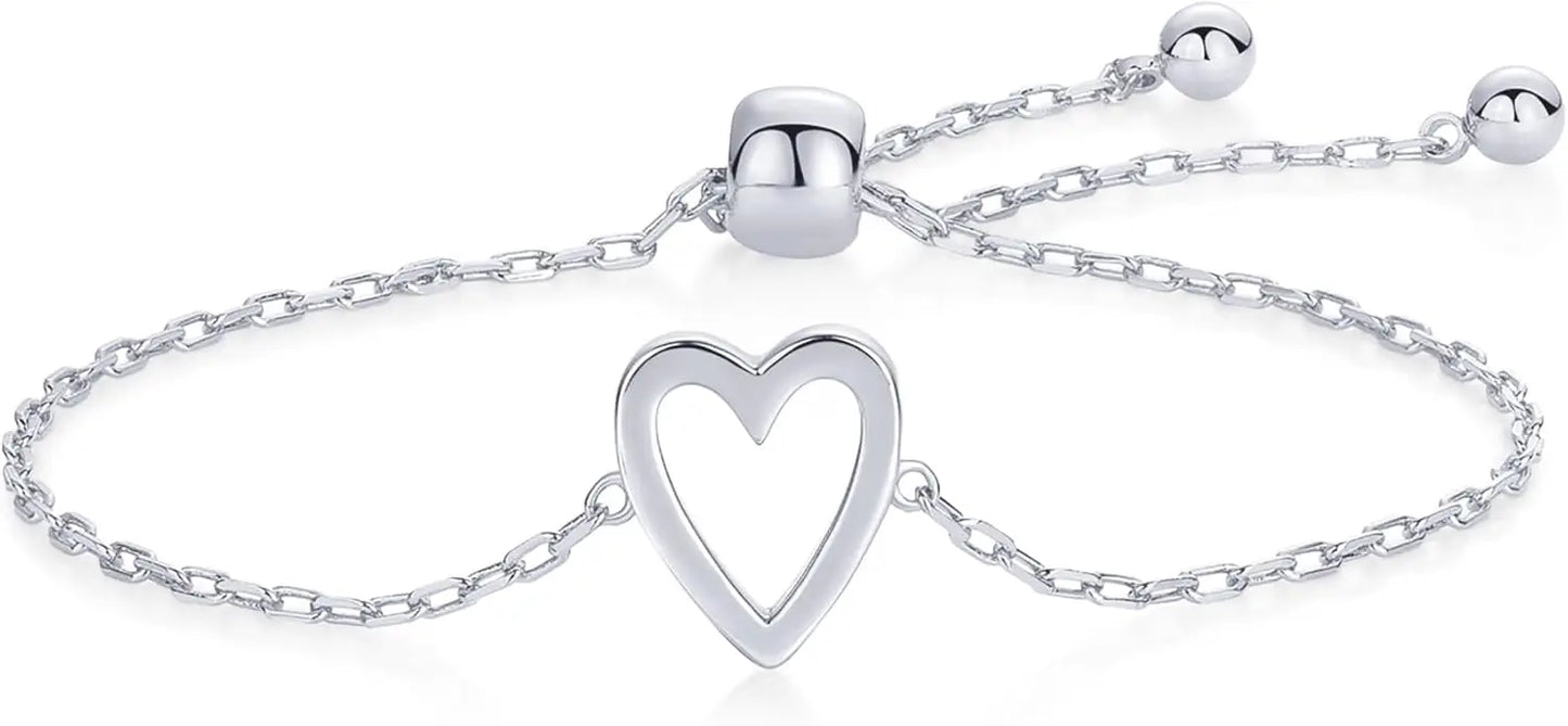 Set Bracciali Cuore Abbinati Regolabili