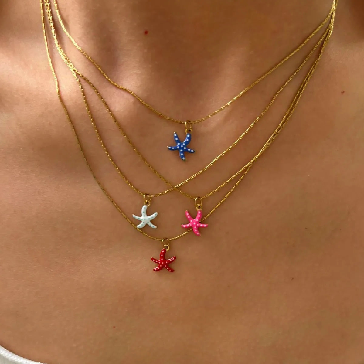 Collana Stella Marina Colorata