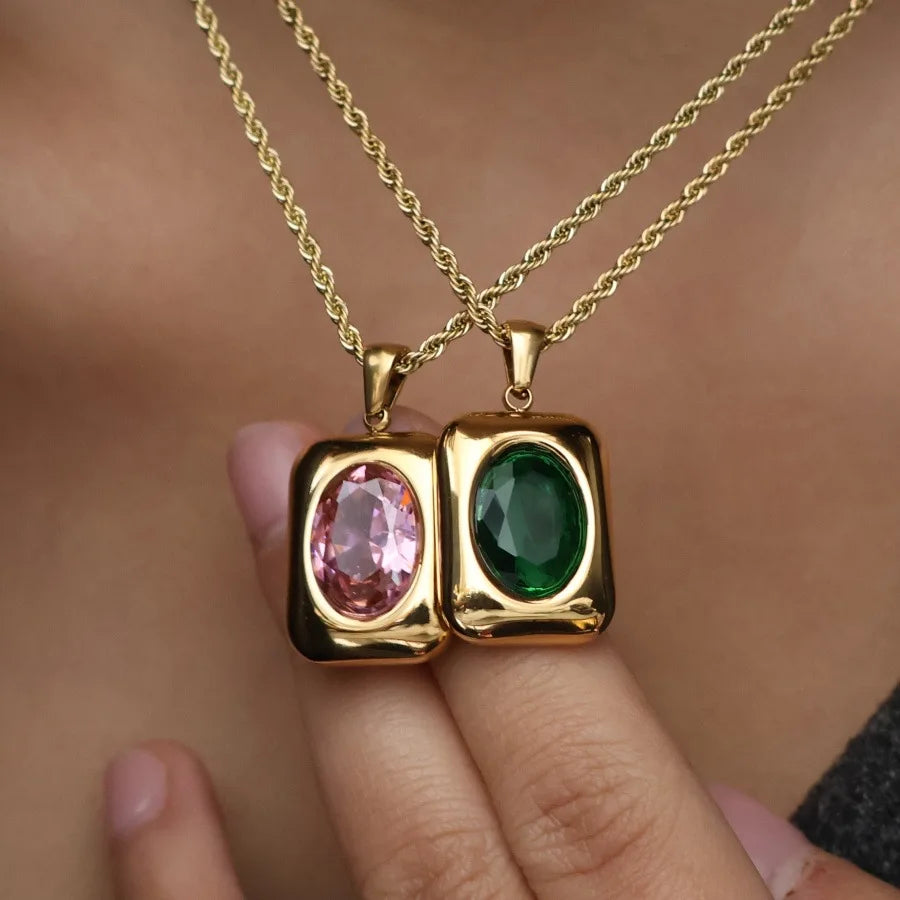 Collana Gemme Gemelle Oro