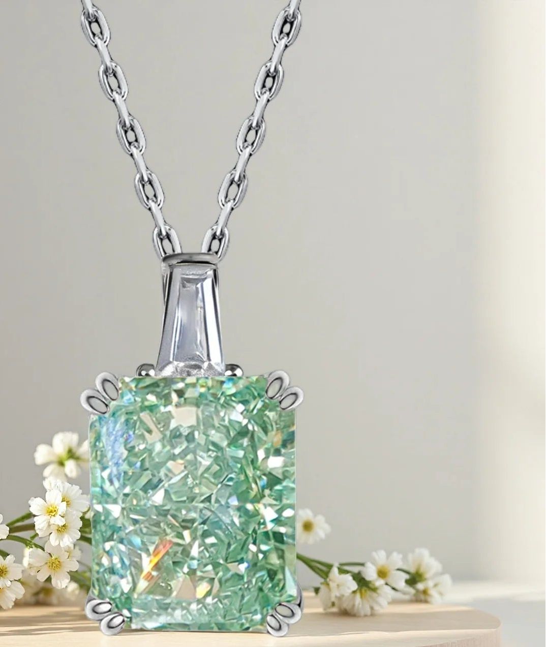 Collana “Blue Radiance” – Taglio Ghiaccio