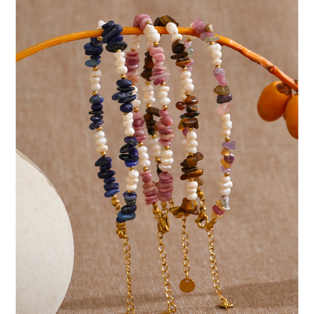 Bracciale Perle e Pietre Naturali