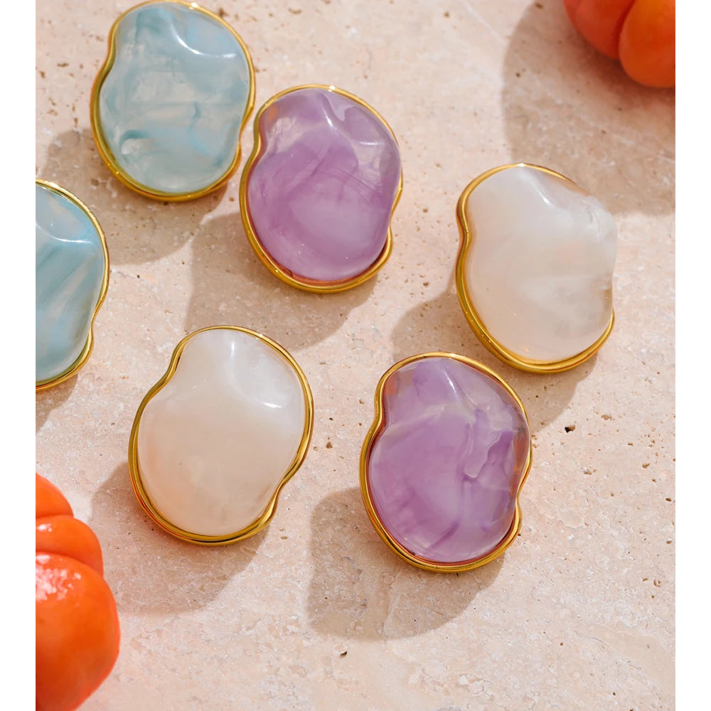 Orecchini “Soft Pebble” – Colori Pastello