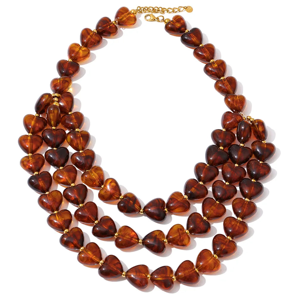 Collana “Trame d’Autunno” – Eleganza multistrato dal carattere deciso