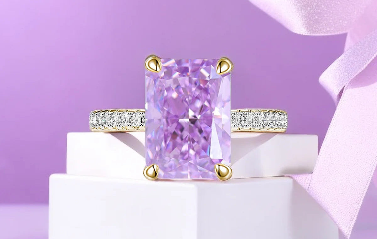 Anello “Crystal Shine” in Argento S925 – Taglio Ghiaccio Premium