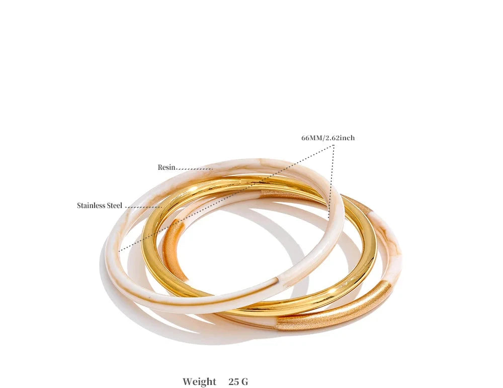 Set di Bracciali a Cerchio Sovrapposti