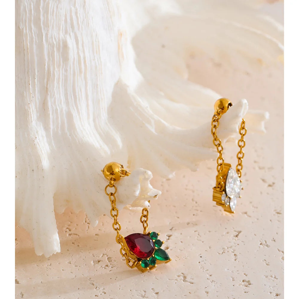 Anello “Rosso Charme” – Zirconi & Oro