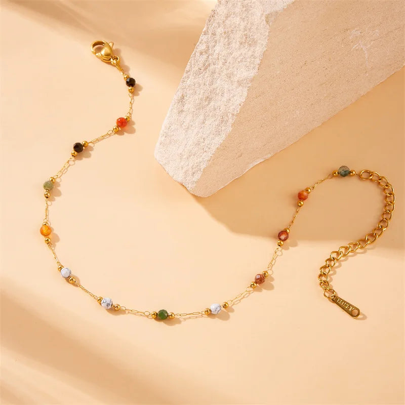 Riflessi di Colore – Bracciale con Perline Naturali
