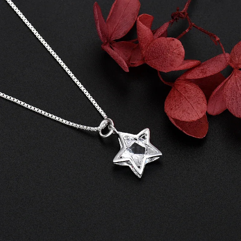 Collana “Stella di Cristallo” in Argento 925