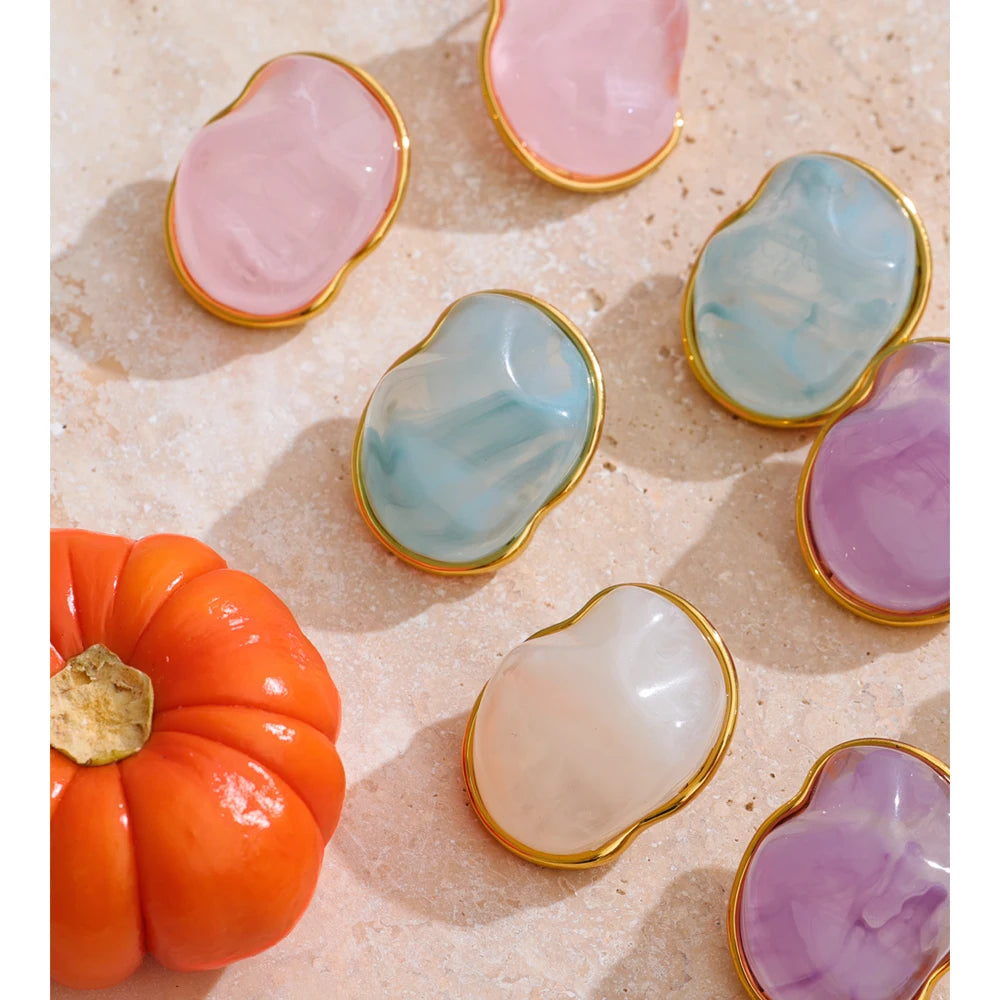 Orecchini “Soft Pebble” – Colori Pastello