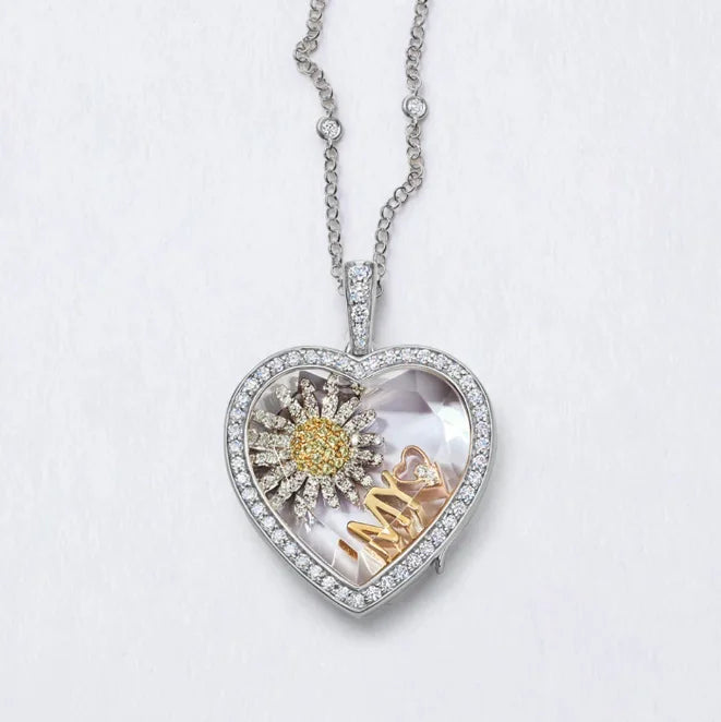 Collana Scrigno Silver, Gold e Brillantini