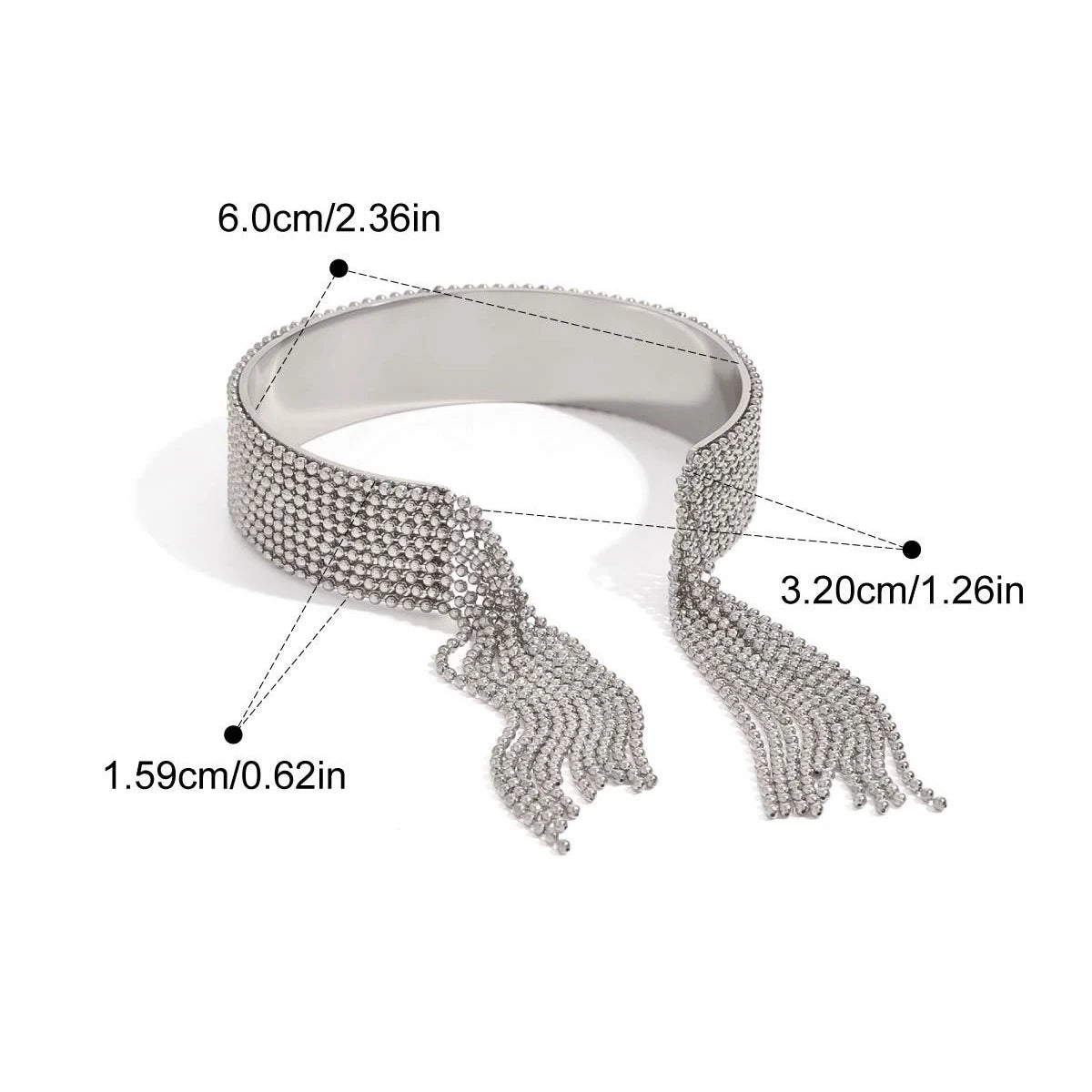 Bracciale con nappa e anello – Eleganza senza tempo