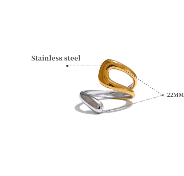 Anello Doppio Colore – Linee d’Arte