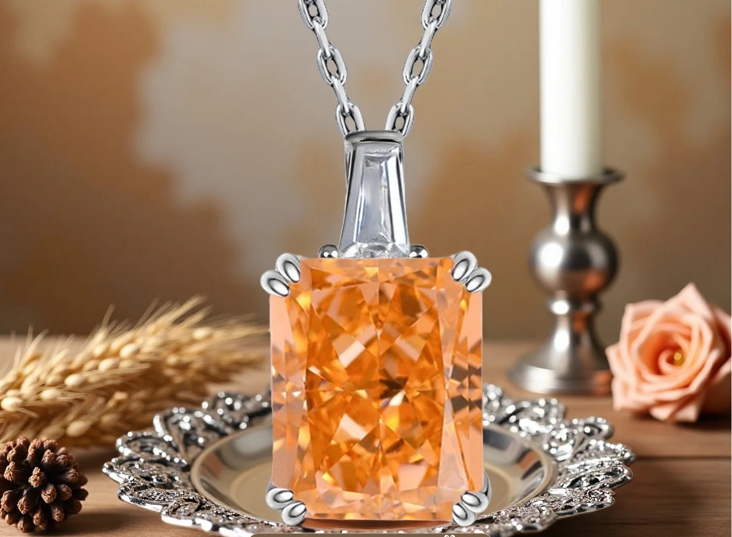 Collana “Blue Radiance” – Taglio Ghiaccio