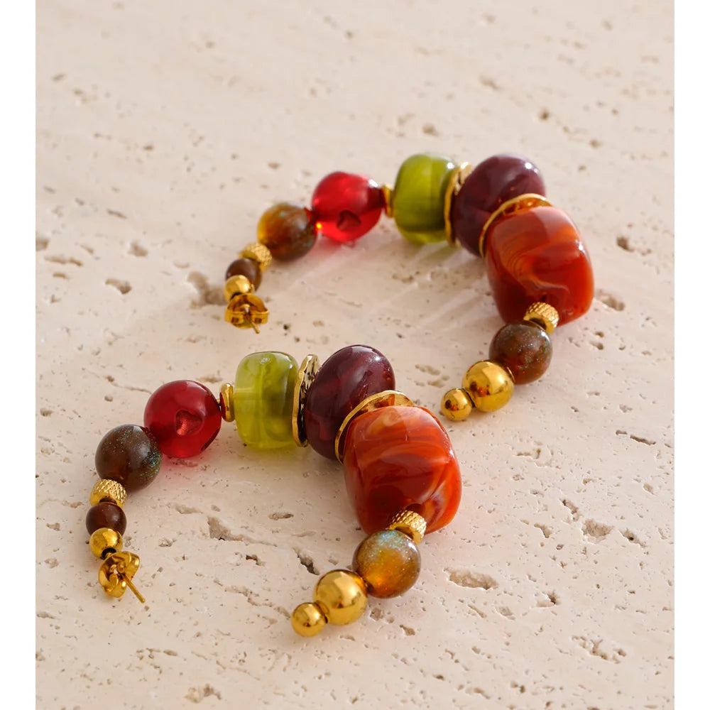 Orecchini “Color Loop” – Arte in Movimento