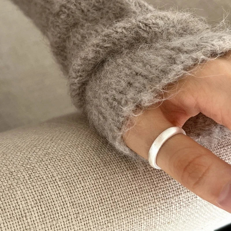 Onda Celeste – Anello regolabile in argento 925
