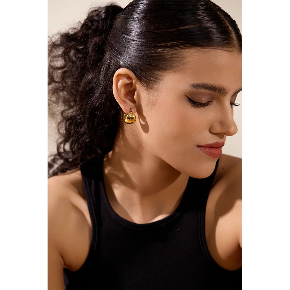 Orecchini Bold Geometrici – Acciaio Inossidabile Oro & Argento