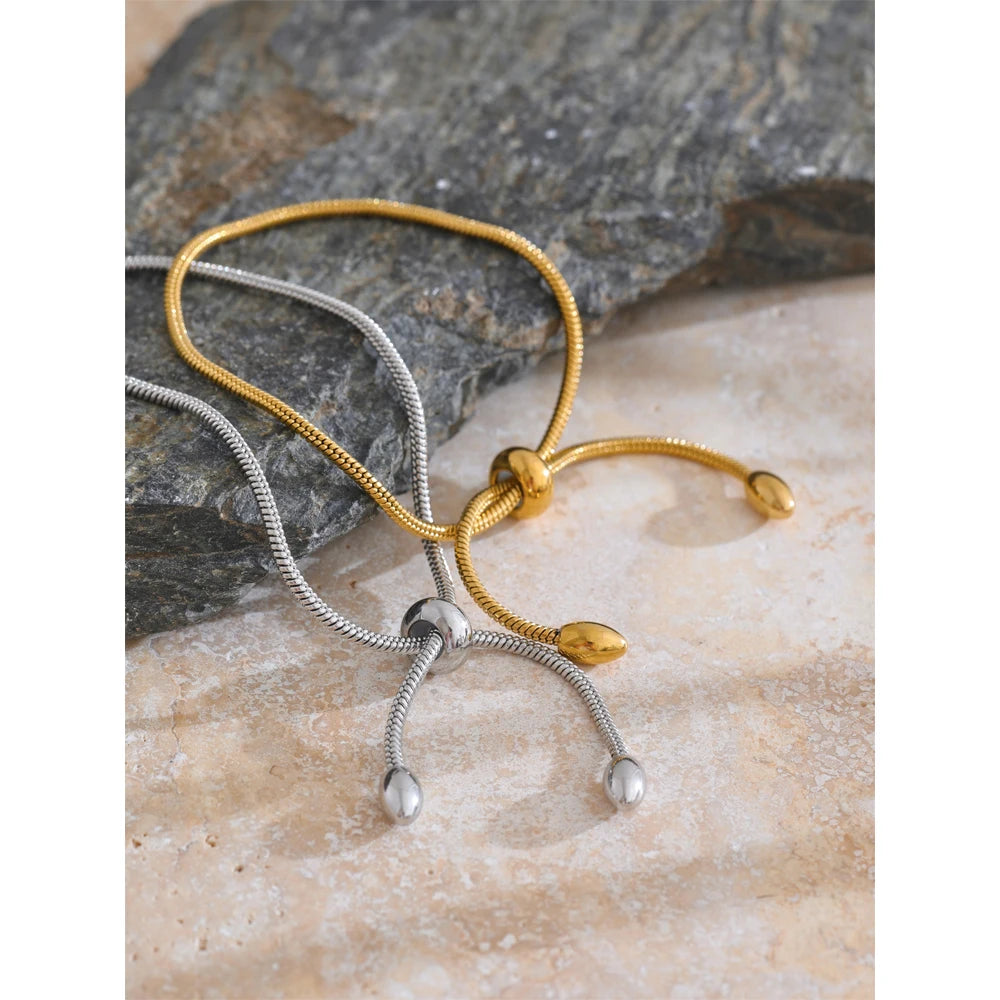 Bracciale Catena Regolabile – Eleganza Quotidiana Impermeabile