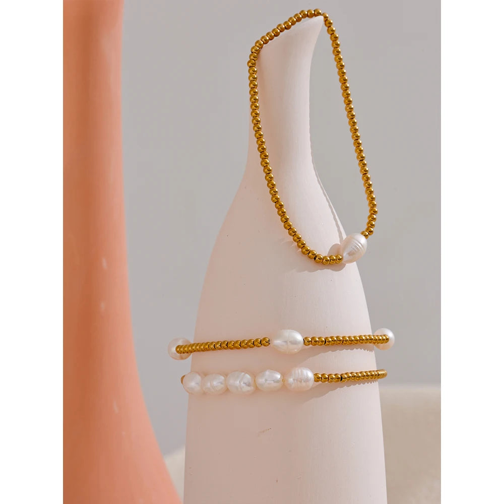 Bracciale Golden Pearl – Raffinatezza Naturale