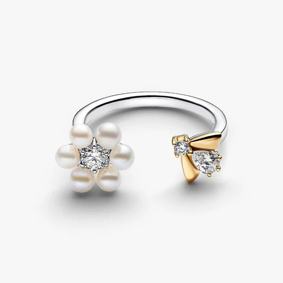 Anello Ape e Fiore in Luce