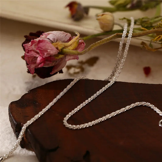Collana in argento 925 – Catena sottile e luminosa