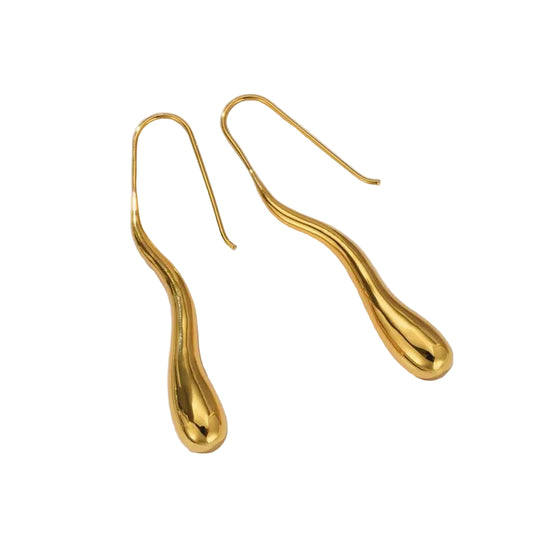 Orecchini “Goccia d’Oro” – Riflessi Irregolari