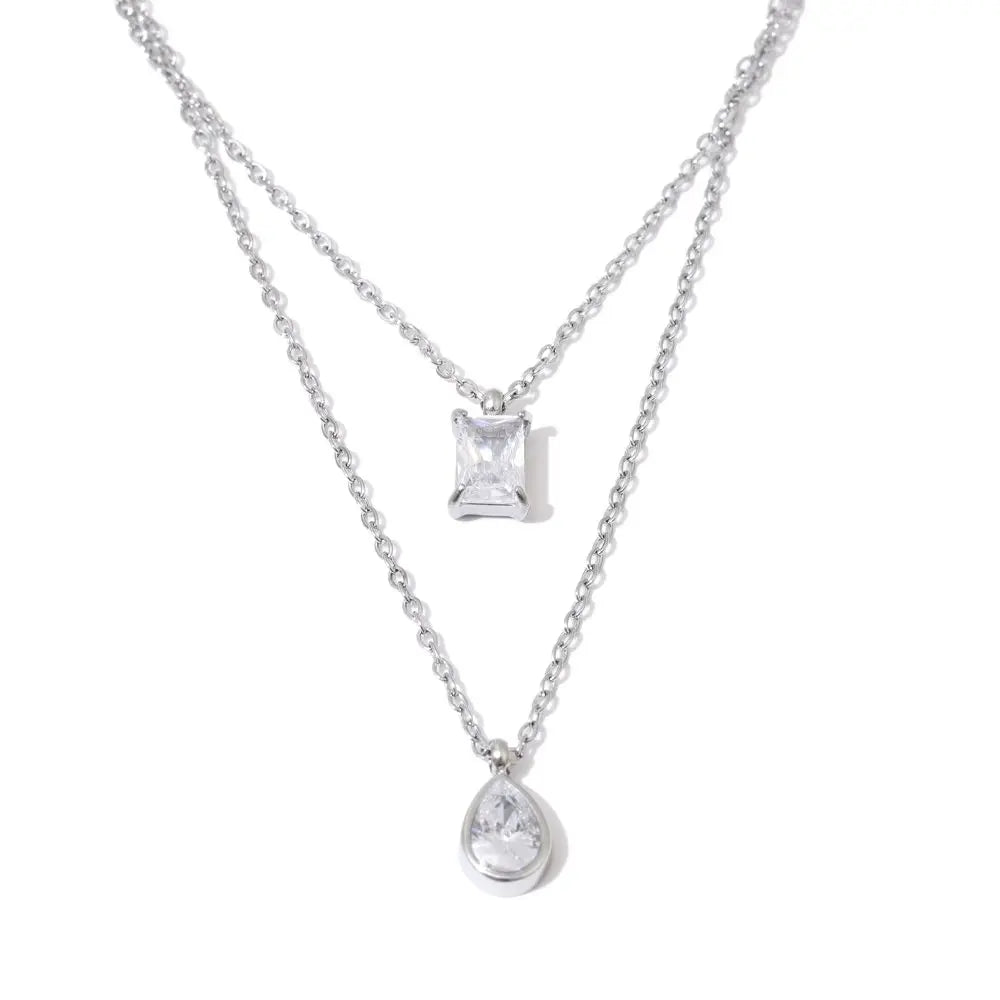 Collana Doppio Splendore – Goccia di Luce