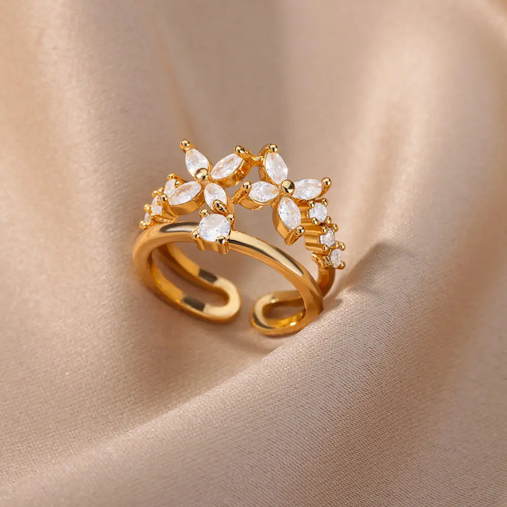 Anello Arcobaleno di Luce – Eleganza Dorata