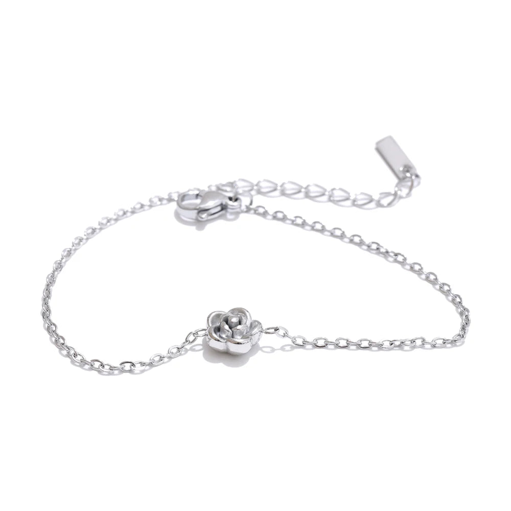 Incanto di Rosa – Collana, Bracciale e Orecchini Coordinati