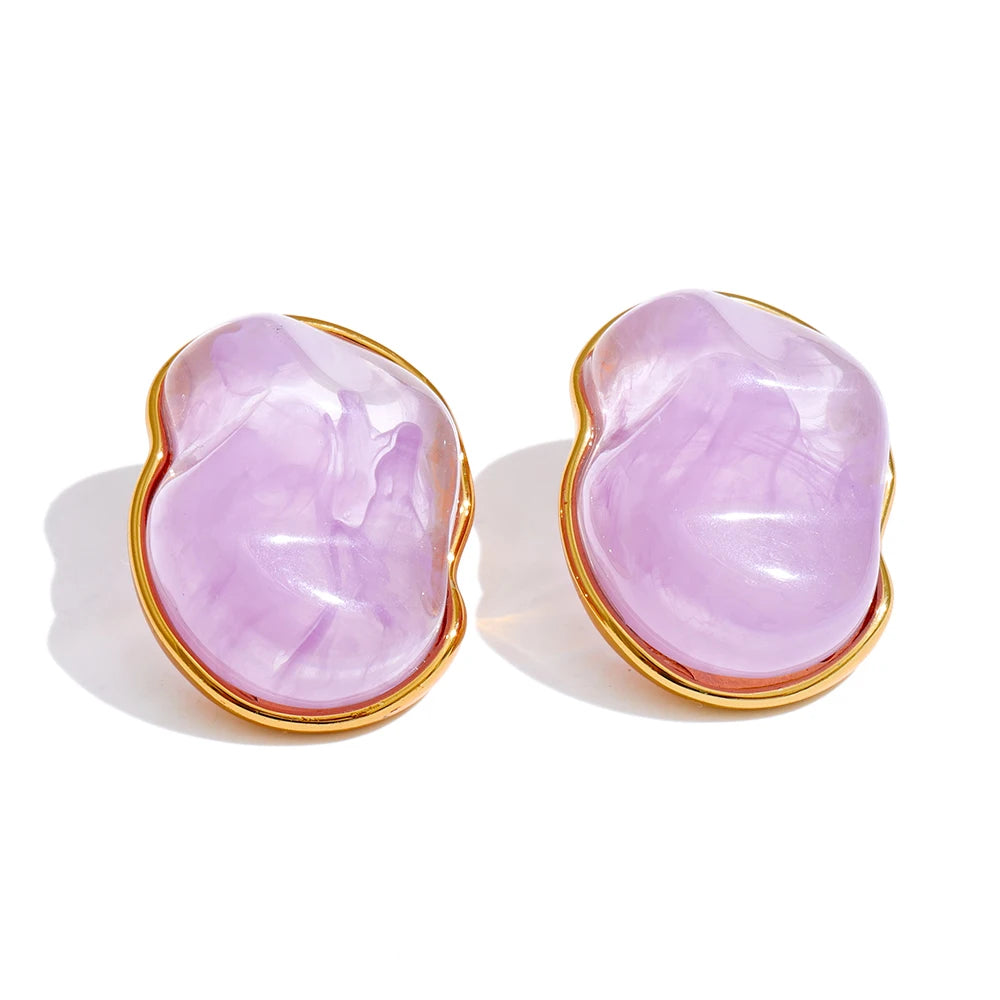 Orecchini “Soft Pebble” – Colori Pastello