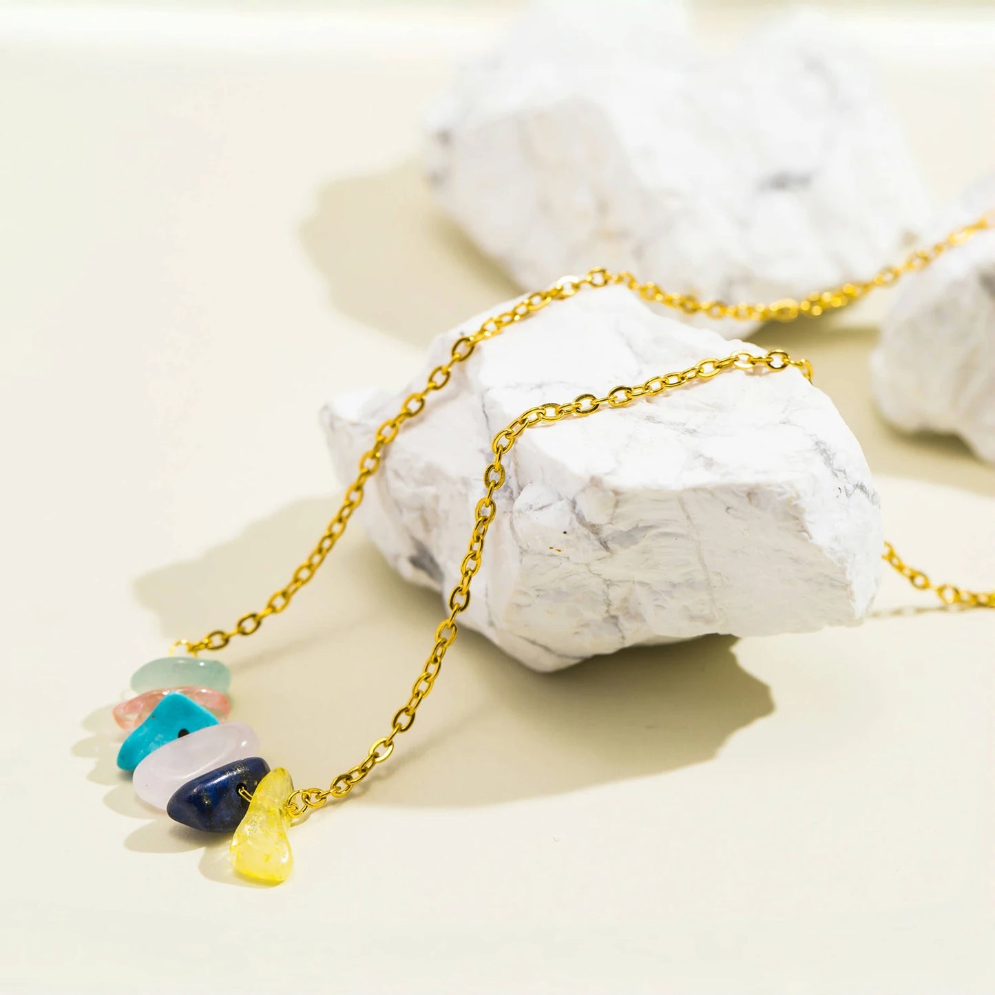 Set “Gioielli Irregolari” – Collana & Bracciale con Pietra Naturale