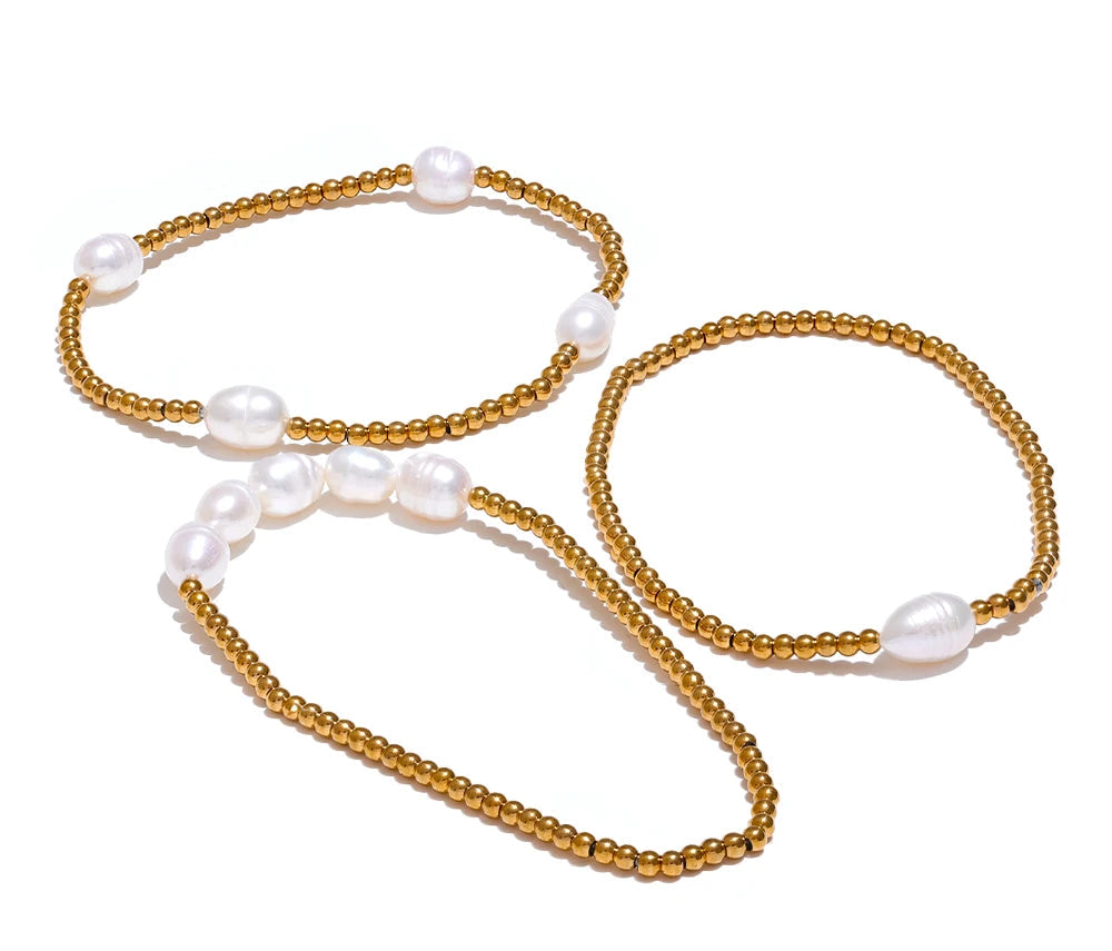 Bracciale Golden Pearl – Raffinatezza Naturale