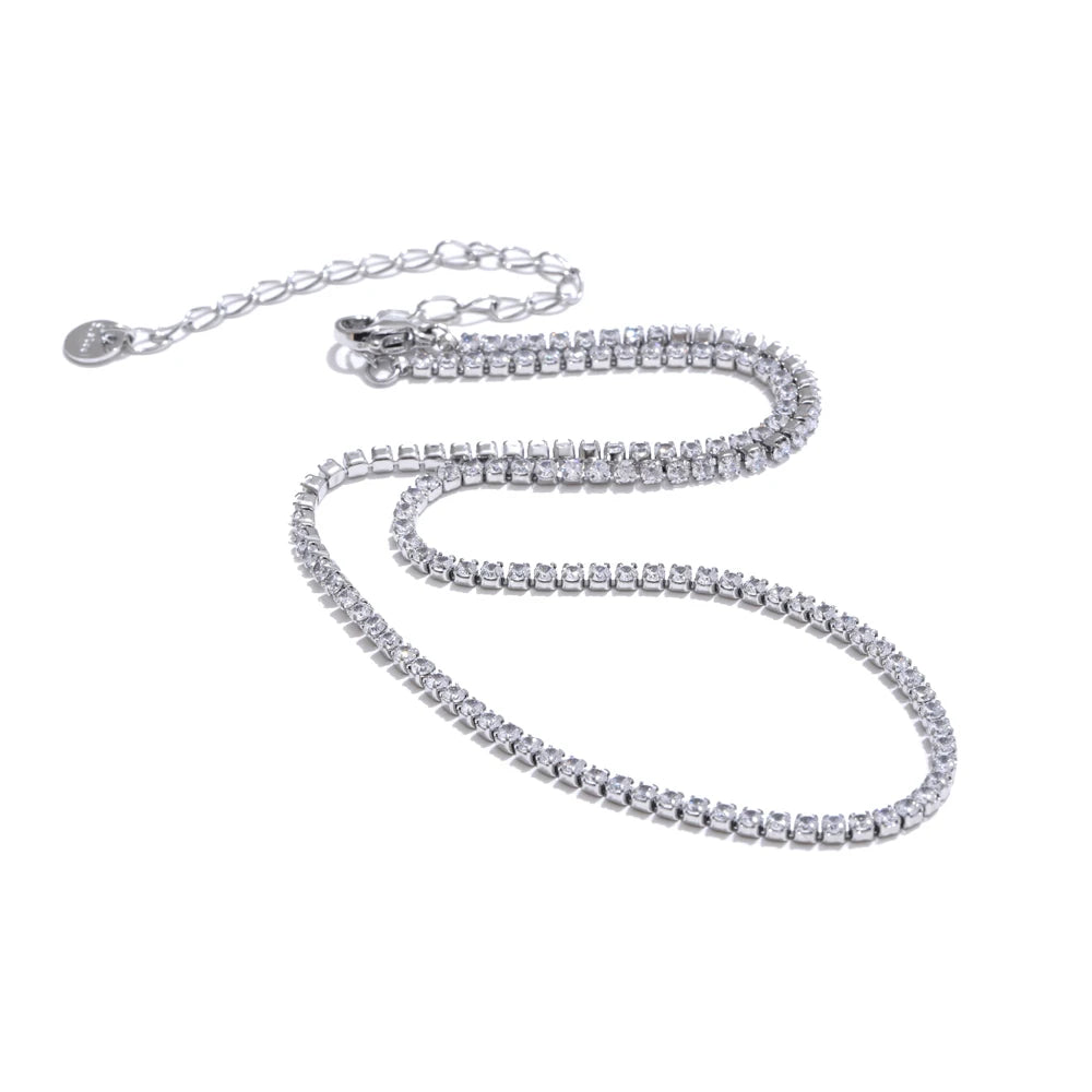 Collana Tennis con Zirconi