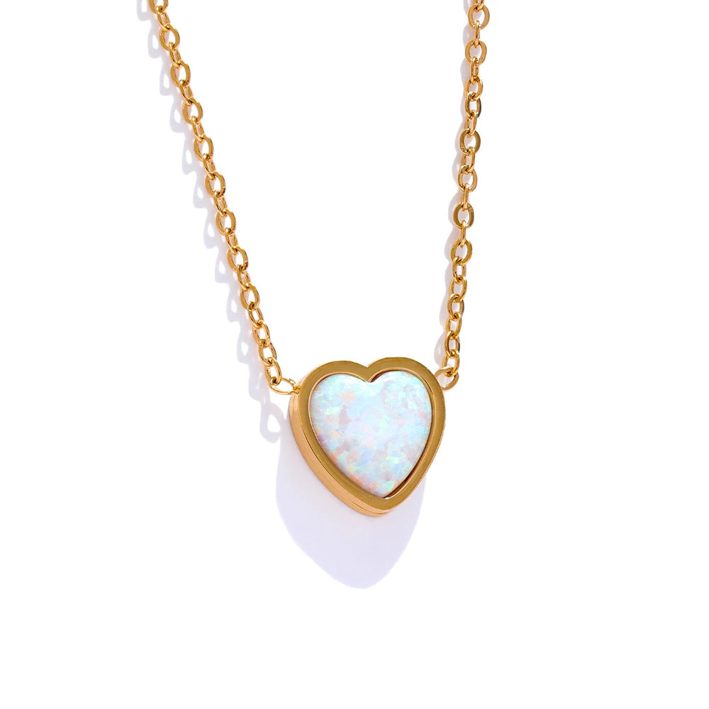 Collana Heart Glow – Acciaio Inossidabile Oro o Argento