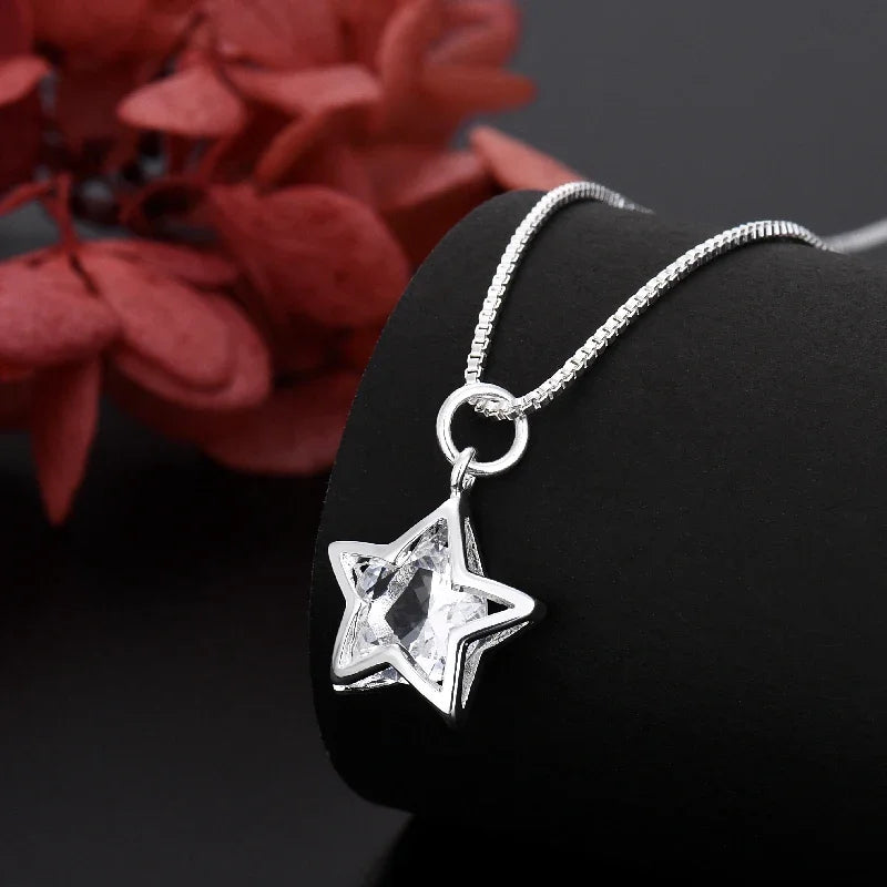Collana “Stella di Cristallo” in Argento 925